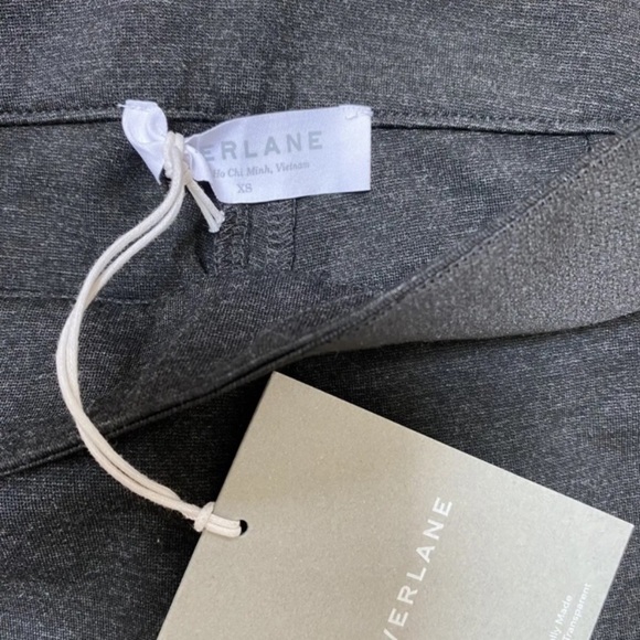 Everlane Stretch Ponte Side Zip Skinny Pants In Charcoal Gray Size XS NEW. - Picture 2 of 6